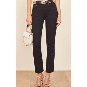 Reformation Stevie Ultra High Rise Jeans in Black Sz. 27